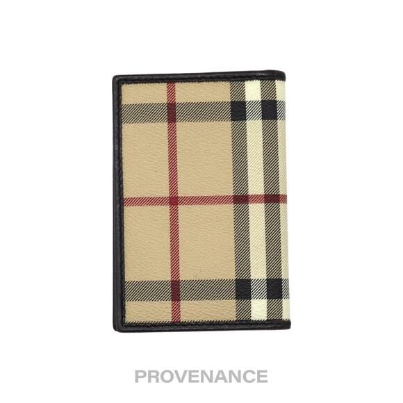 🔴 Burberry Pocket Organizer Wallet - Haymarket Check Brown - Picture 2 of 6